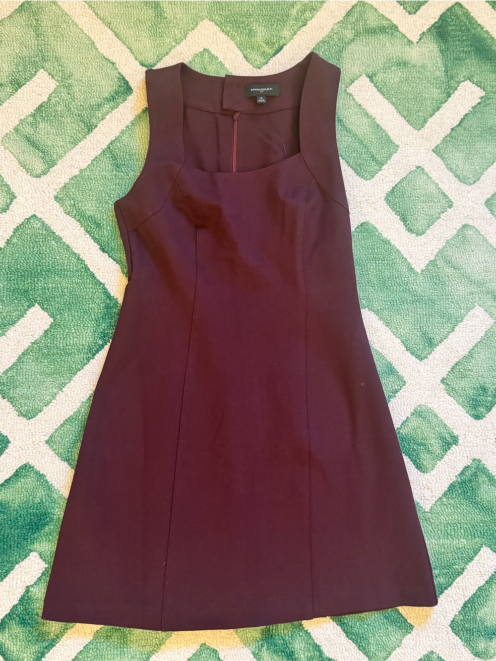 NWT Banana Republic Factory Seamed Mini Dress Size 6P in color Vino Rosso - Picture 5 of 11